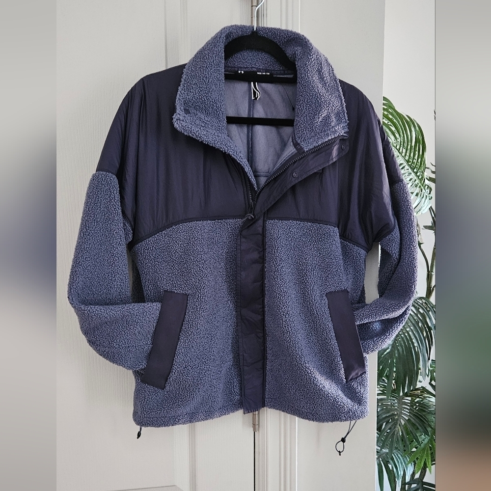 Under Armour Mission Boucle Swacket Cozy Two-Tone Fleece Jacket